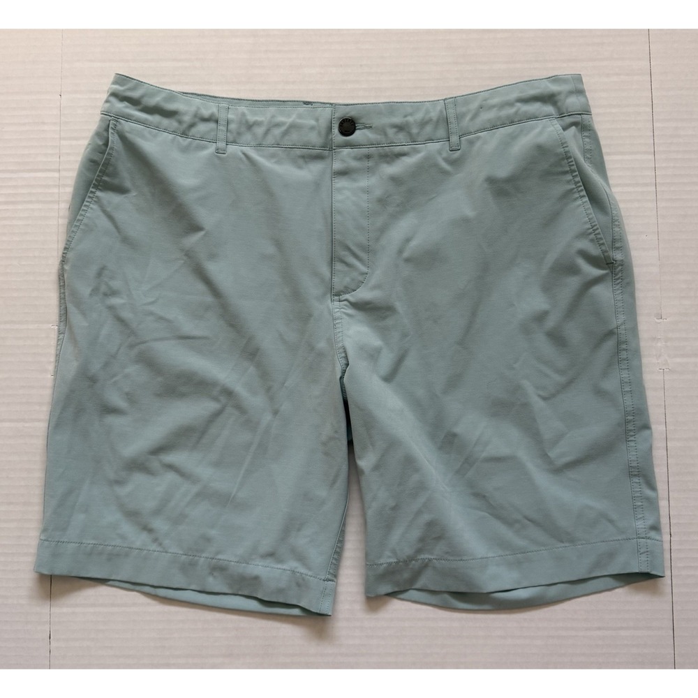 Faherty All Day Shorts Mens 36 Blue Chino Athletic Drawstring Unlined Summer